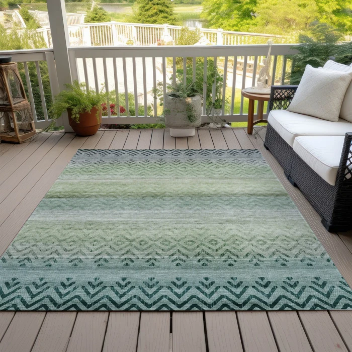 Addison Rugs Chantille Teal ACN2042 5ft. x 7ft.6in. Rect. Rug