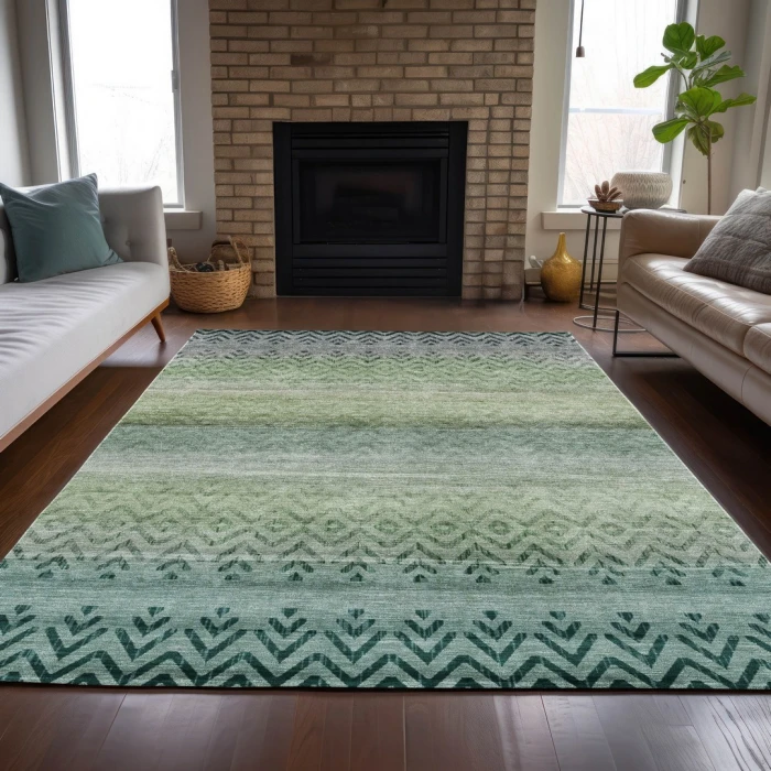 Addison Rugs Chantille Teal ACN2042 5ft. x 7ft.6in. Rect. Rug
