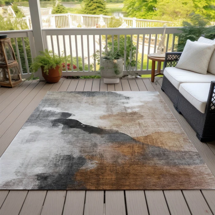 Addison Rugs Chantille Orange ACN2043 8ft. x 10ft. Rect. Rug