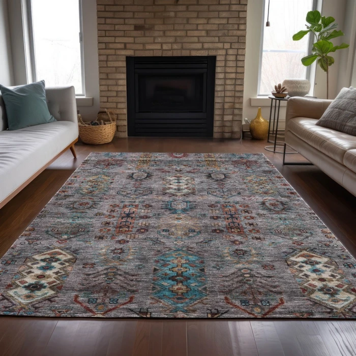 Addison Rugs Chantille Gray ACN2047 9ft. x 12ft. Rect. Rug