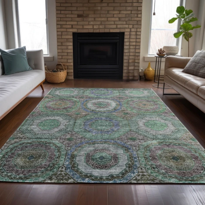 Addison Rugs Chantille Green ACN2049 8ft. x 10ft. Rect. Rug