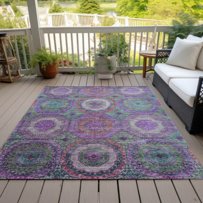 Addison Rugs Chantille Purple ACN2049 8ft. x 10ft. Rect. Rug