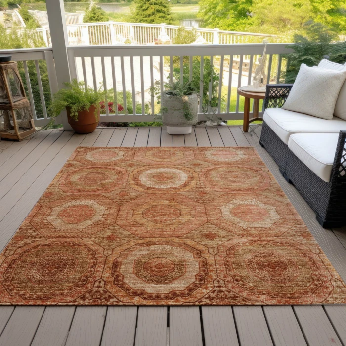 Addison Rugs Chantille Orange ACN2050 5ft. x 7ft.6in. Rect. Rug
