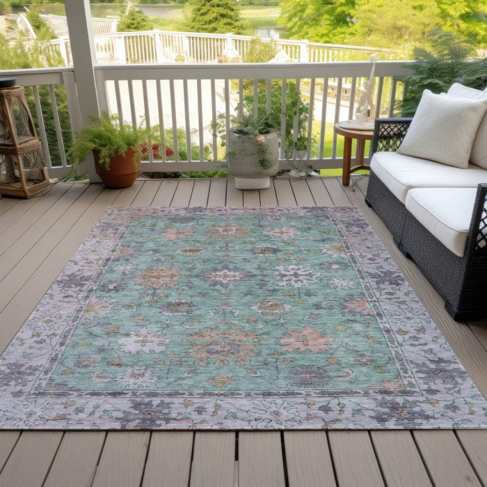 Addison Rugs Chantille Green ACN2052 9ft. x 12ft. Rect. Rug