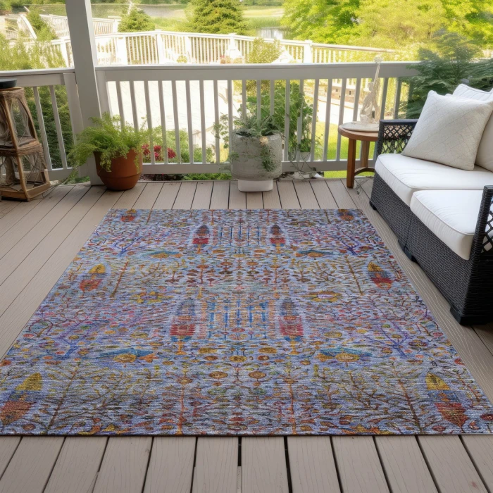 Addison Rugs Chantille Blue ACN2053 9ft. x 12ft. Rect. Rug