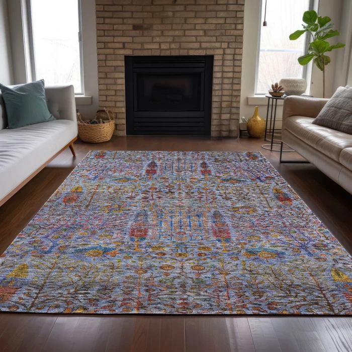 Addison Rugs Chantille Blue ACN2053 9ft. x 12ft. Rect. Rug