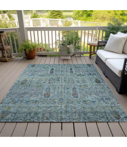 Addison Rugs Chantille Teal ACN2053 5ft. x 7ft.6in. Rect. Rug