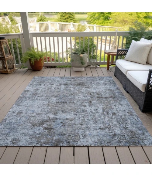 Addison Rugs Chantille Blue ACN2061 9ft. x 12ft. Rect. Rug
