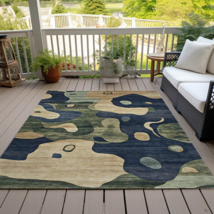 Addison Rugs Chantille Blue ACN2063 5ft. x 7ft.6in. Rect. Rug