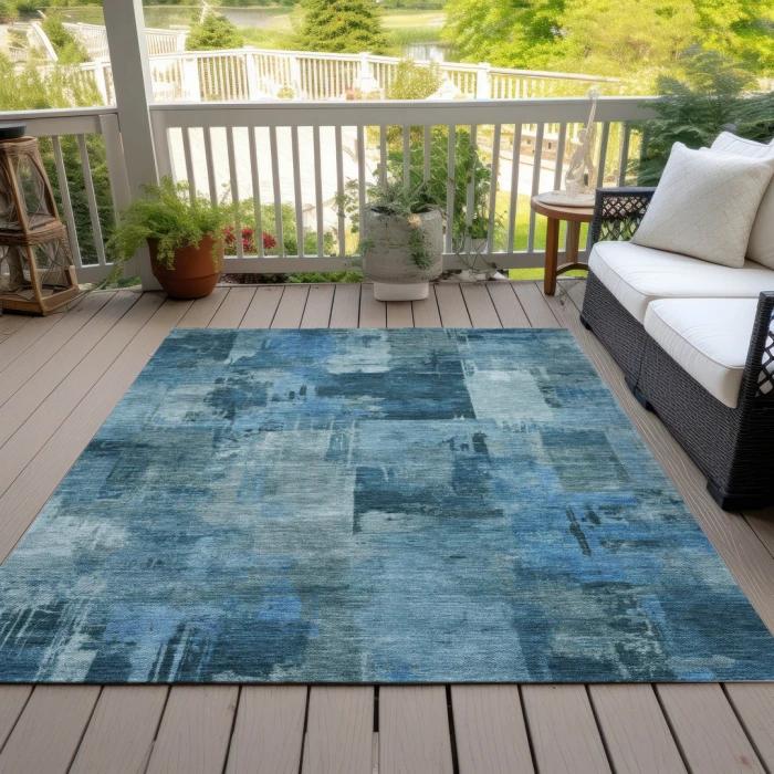 Addison Rugs Chantille Blue ACN2069 8ft. x 10ft. Rect. Rug