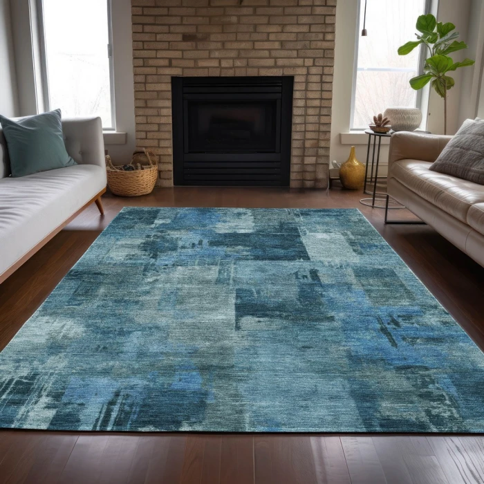 Addison Rugs Chantille Blue ACN2069 8ft. x 10ft. Rect. Rug