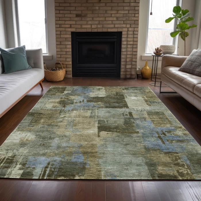 Addison Rugs Chantille Green ACN2069 9ft. x 12ft. Rect. Rug