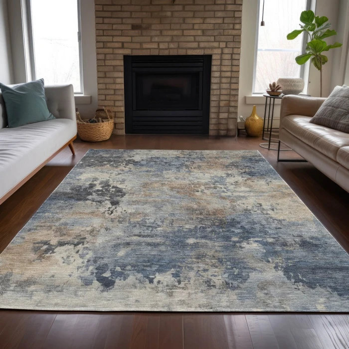Addison Rugs Chantille Blue ACN2073 5ft. x 7ft.6in. Rect. Rug