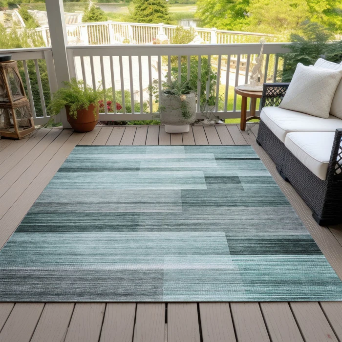 Addison Rugs Chantille Teal ACN2082 9ft. x 12ft. Rect. Rug