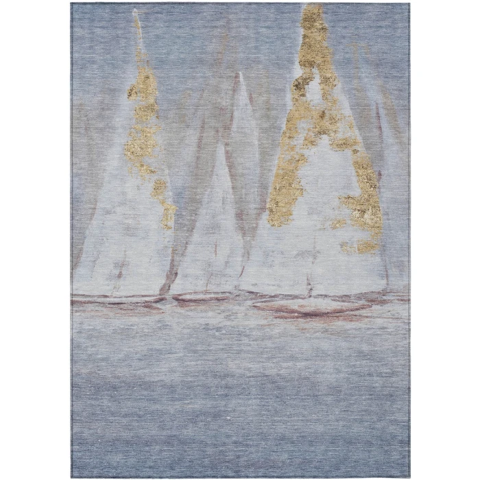 Addison Rugs Chantille Blue ACN2084 9ft. x 12ft. Rect. Rug