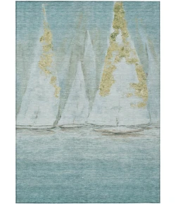 Addison Rugs Chantille Teal ACN2084 5ft. x 7ft.6in. Rect. Rug