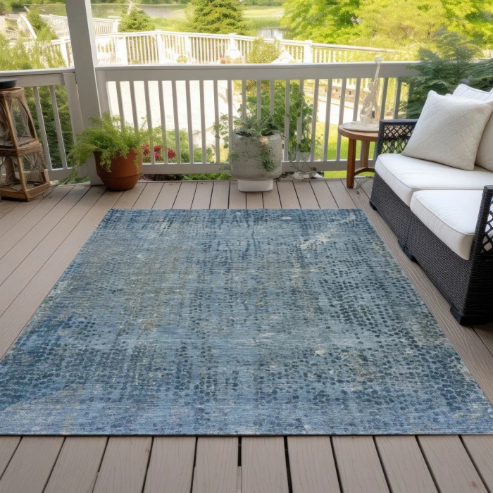Addison Rugs Chantille Blue ACN2088 8ft. x 10ft. Rect. Rug