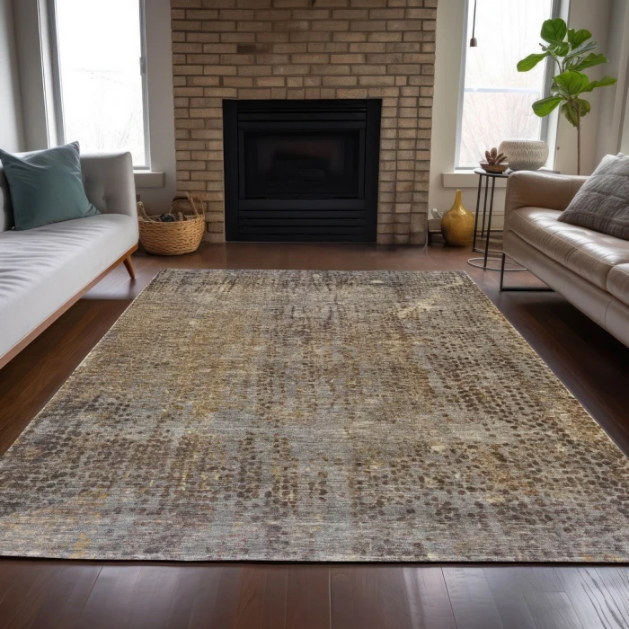 Addison Rugs Chantille Brown ACN2088 9ft. x 12ft. Rect. Rug