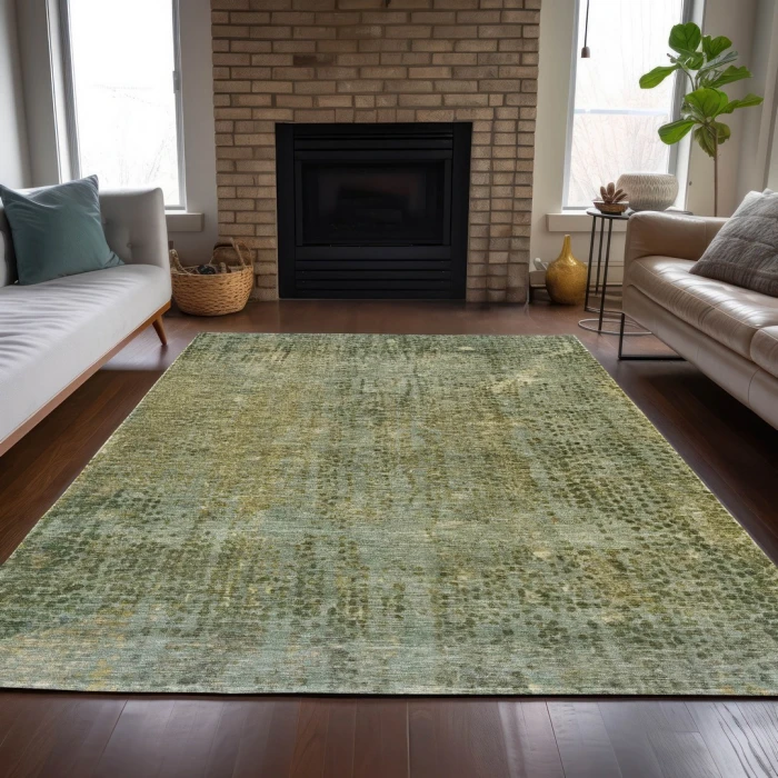 Addison Rugs Chantille Green ACN2088 9ft. x 12ft. Rect. Rug