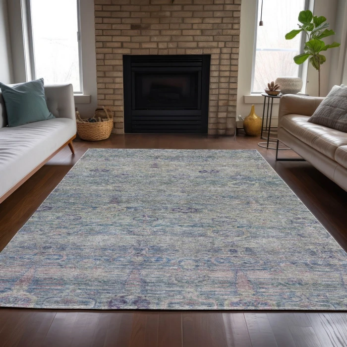 Addison Rugs Chantille Purple ACN2090 9ft. x 12ft. Rect. Rug