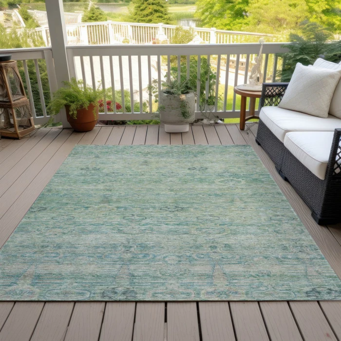 Addison Rugs Chantille Teal ACN2090 9ft. x 12ft. Rect. Rug