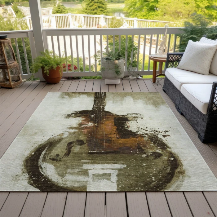 Addison Rugs Chantille Brown ACN2091 9ft. x 12ft. Rect. Rug