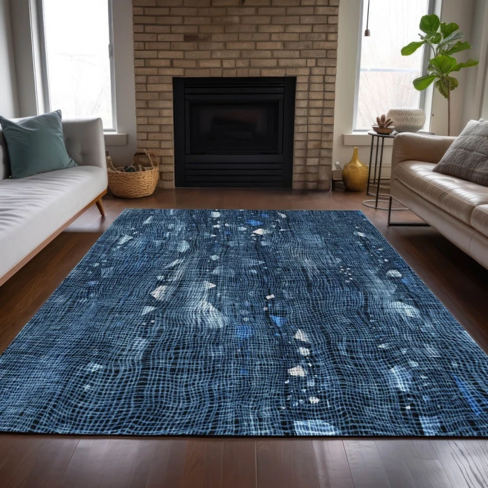 Addison Rugs Chantille Blue ACN2092 9ft. x 12ft. Rect. Rug