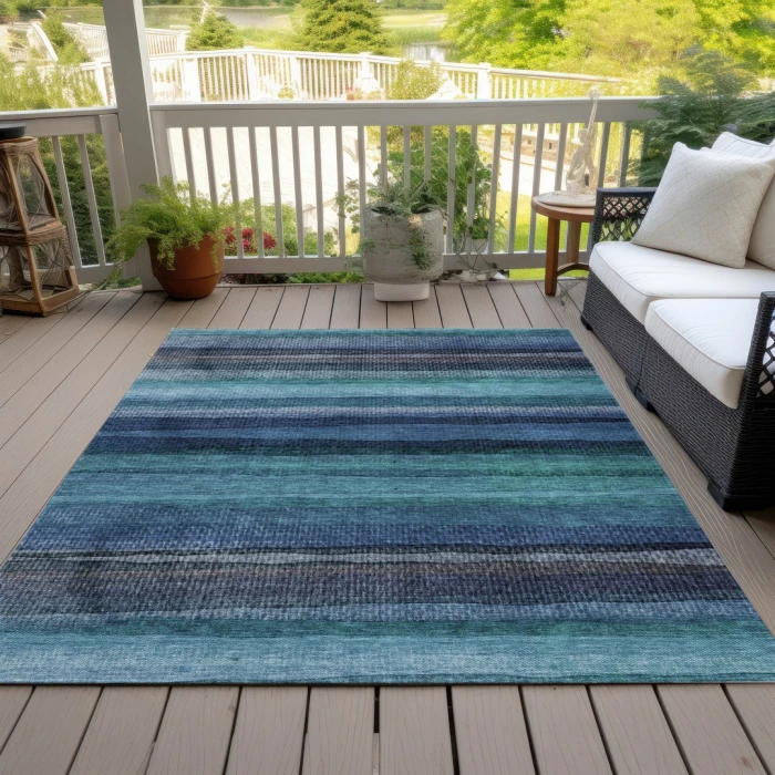 Addison Rugs Chantille Teal ACN2093 5ft. x 7ft.6in. Rect. Rug