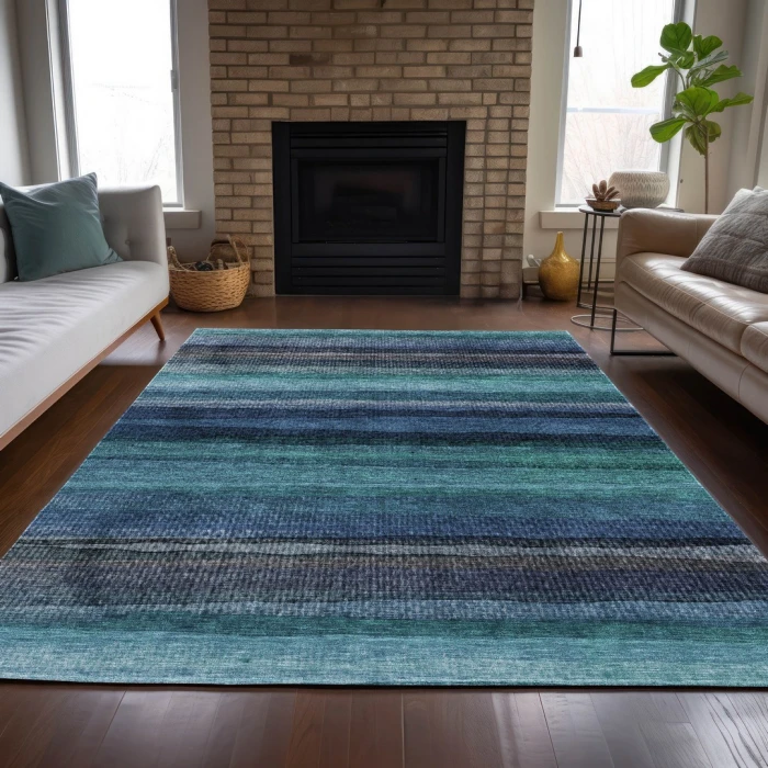Addison Rugs Chantille Teal ACN2093 5ft. x 7ft.6in. Rect. Rug