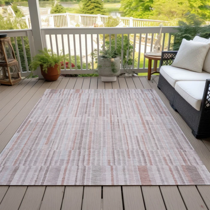 Addison Rugs Chantille Orange ACN2102 8ft. x 10ft. Rect. Rug