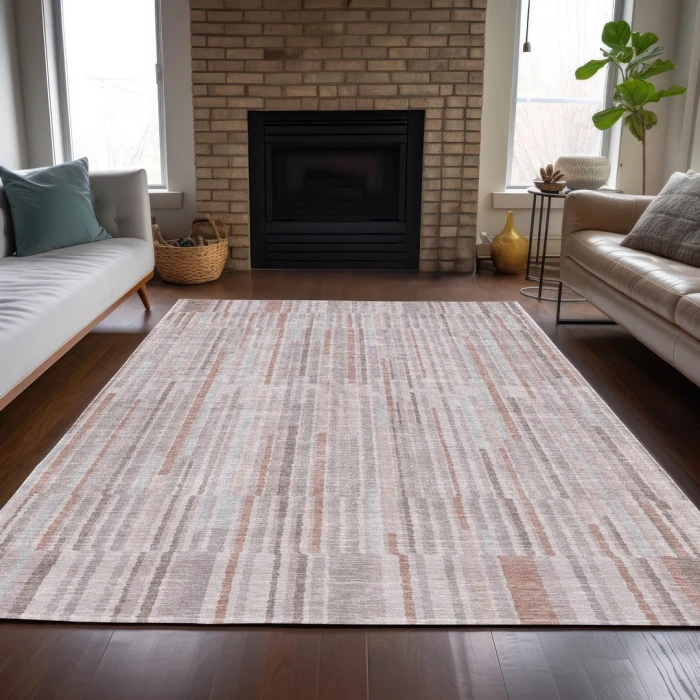 Addison Rugs Chantille Orange ACN2102 8ft. x 10ft. Rect. Rug