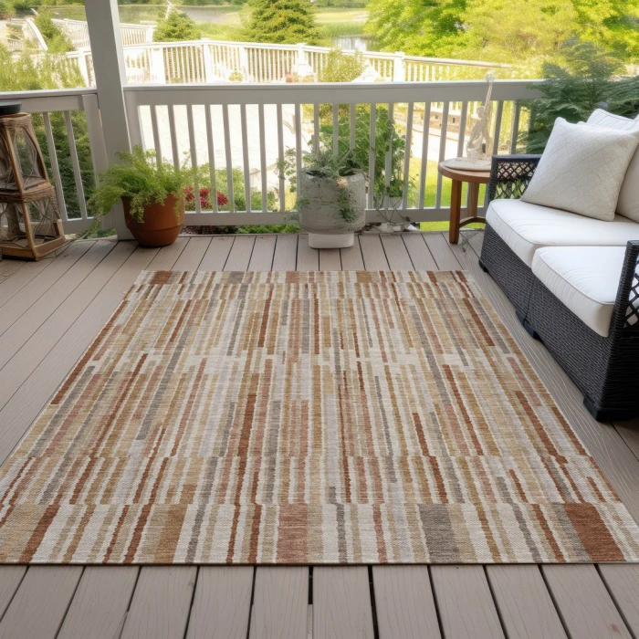 Addison Rugs Chantille Orange ACN2102 5ft. x 7ft.6in. Rect. Rug