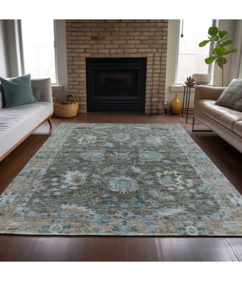 Addison Rugs Chantille Green ACN2104 5ft. x 7ft.6in. Rect. Rug