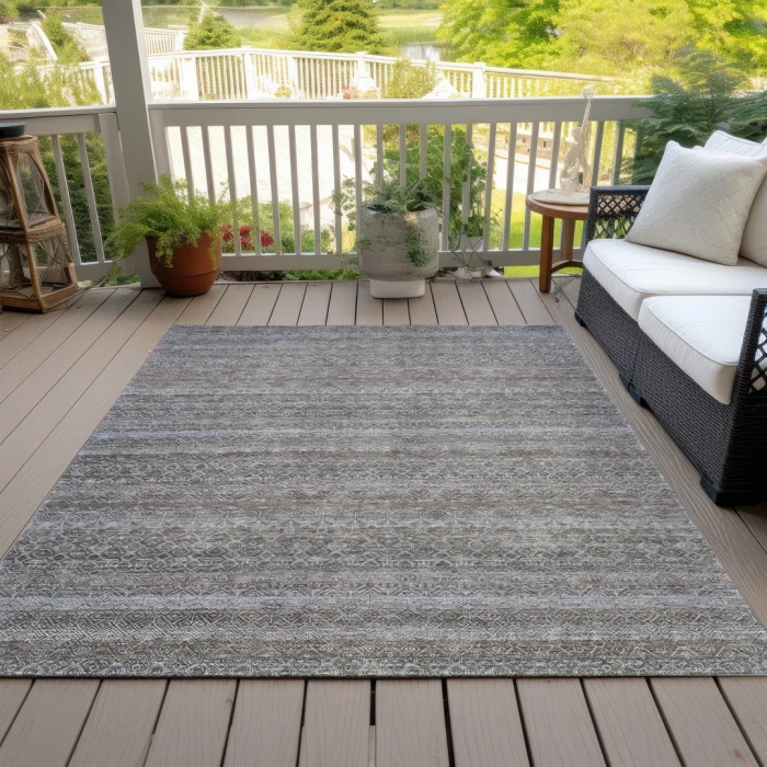 Addison Rugs Chantille Brown ACN2105 9ft. x 12ft. Rect. Rug