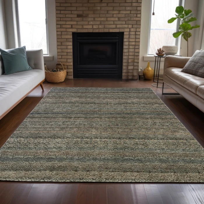 Addison Rugs Chantille Brown ACN2105 8ft. x 10ft. Rect. Rug