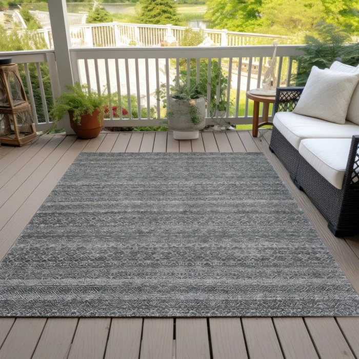 Addison Rugs Chantille Gray ACN2105 9ft. x 12ft. Rect. Rug