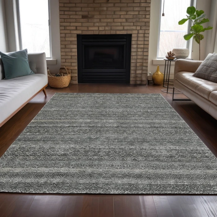 Addison Rugs Chantille Gray ACN2105 9ft. x 12ft. Rect. Rug