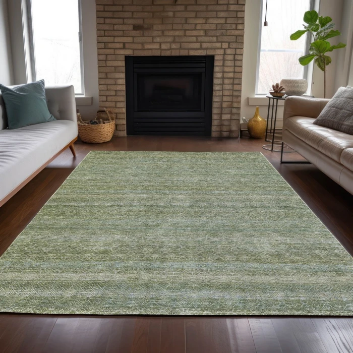 Addison Rugs Chantille Green ACN2105 9ft. x 12ft. Rect. Rug