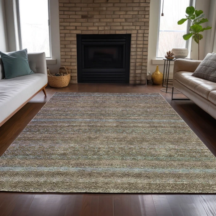 Addison Rugs Chantille Brown ACN2106 8ft. x 10ft. Rect. Rug