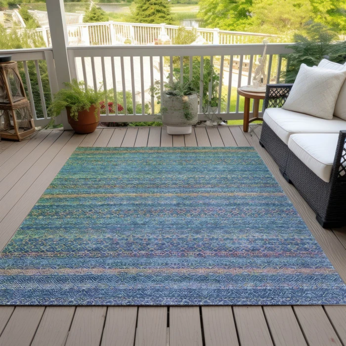 Addison Rugs Chantille Teal ACN2106 8ft. x 10ft. Rect. Rug