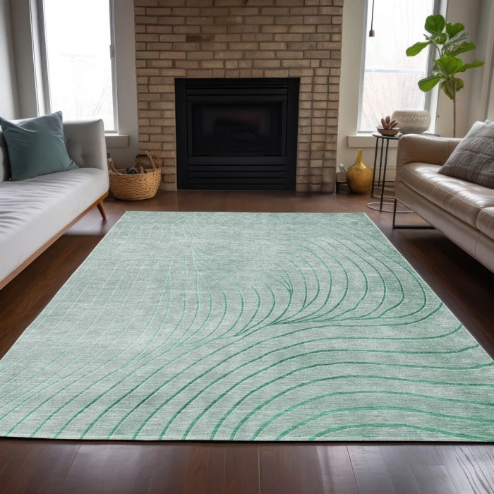 Addison Rugs Chantille Green ACN2107 5ft. x 7ft.6in. Rect. Rug