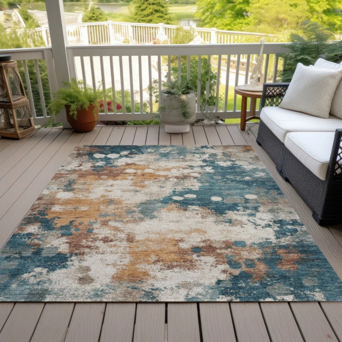 Addison Rugs Chantille Teal ACN2114 5ft. x 7ft.6in. Rect. Rug