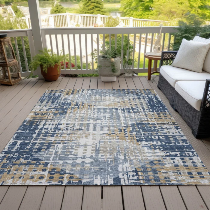 Addison Rugs Chantille Blue ACN2116 5ft. x 7ft.6in. Rect. Rug