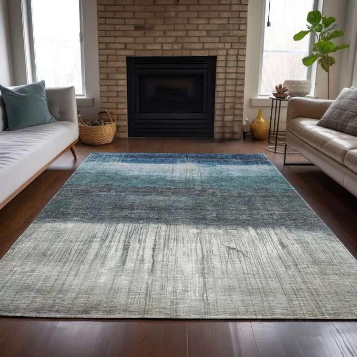 Addison Rugs Chantille Blue ACN2118 9ft. x 12ft. Rect. Rug