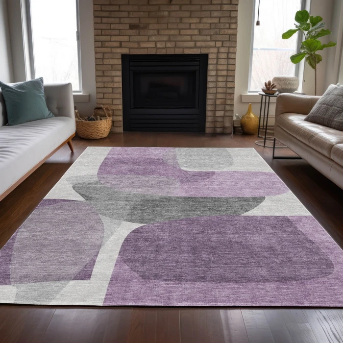 Addison Rugs Chantille Purple ACN2121 5ft. x 7ft.6in. Rect. Rug
