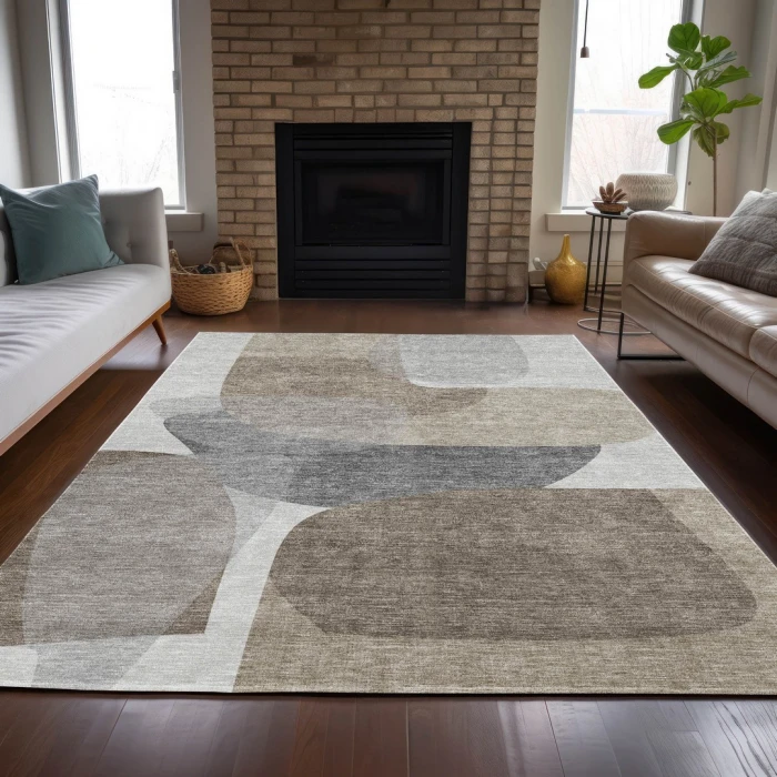 Addison Rugs Chantille Brown ACN2121 5ft. x 7ft.6in. Rect. Rug
