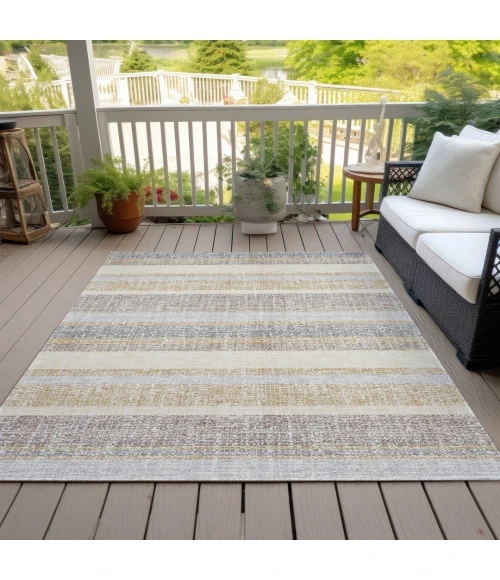 Addison Rugs Chantille Gold ACN2122 9ft. x 12ft. Rect. Rug