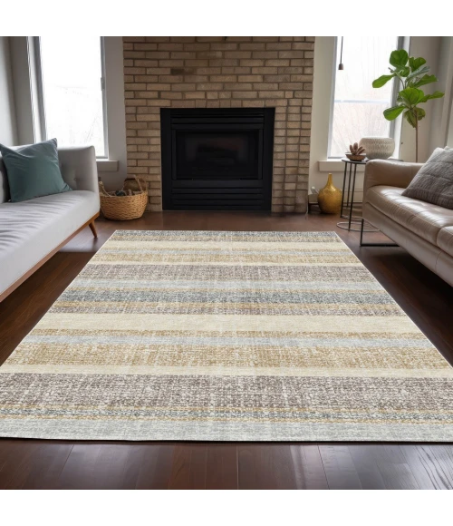 Addison Rugs Chantille Gold ACN2122 9ft. x 12ft. Rect. Rug