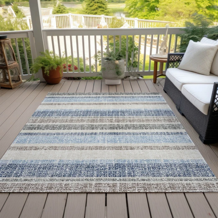 Addison Rugs Chantille Blue ACN2122 8ft. x 10ft. Rect. Rug