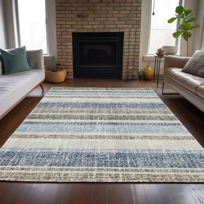 Addison Rugs Chantille Blue ACN2122 8ft. x 10ft. Rect. Rug